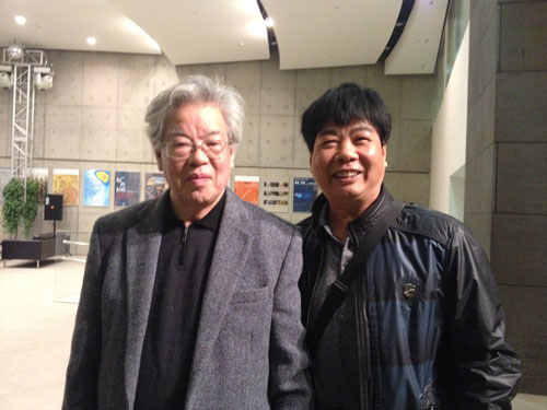 与中央美院教授张立辰合影