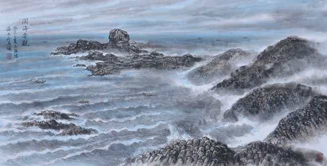 闽海奇观68x135cm